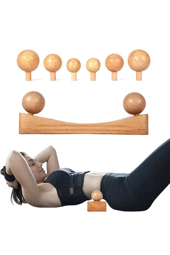 Psoas Muscle Release Tool, Neck Back Psoas Hip Stretcher, Hip Hook Hip Flexor Release Massage Tool, Deep Tissuer Trigger Point Massager Tool with Adjustable 5 Types 20 Massage Heads