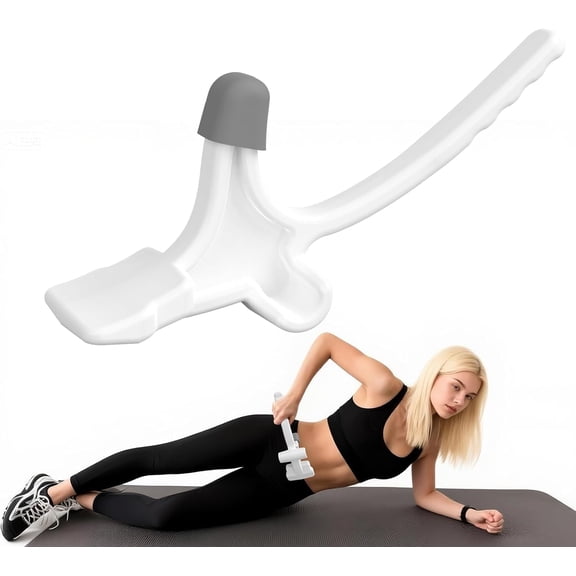 Psoas Release Tool-Hip Hook Psoas Muscle Release Tool Fully Adjustable for Iliacus,Waist Pain Sciatica,Back&Posture Relief,Hip Flexor Release Tool and Trigger Point Massage Tool (White)