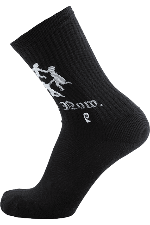 Be Here Now Crew Socks Black