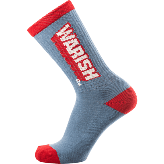 Psockadelic Warish Crew Socks Blue/Red