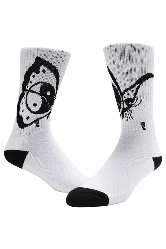 Ying Yang Butterfly Crew Socks