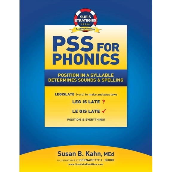 PSS For Phonics: Position In A Syllable Determines Sounds & Spelling, (Paperback)