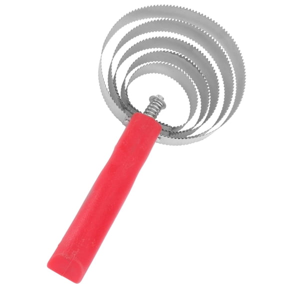 Pssopp Curry Comb 6 Ring Horse Shedding Comb Stainless Steel Spiral Curry Comb for Sheep Horses Cows Relieve Itching(wwx)