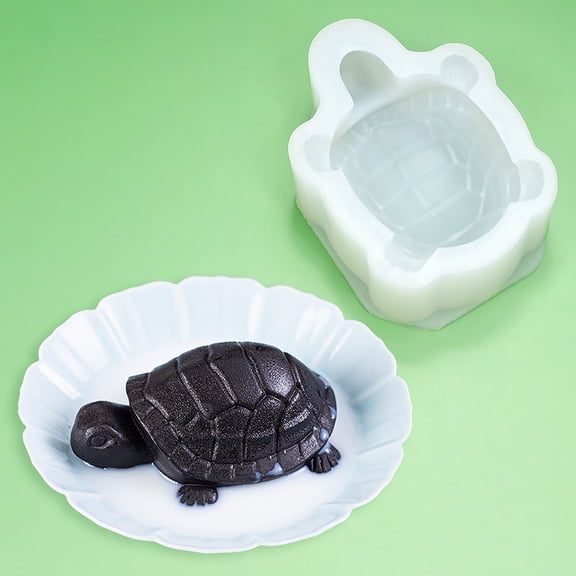 Pssopp Pink Silicone Turtle Mold – Perfect for DIY Cake Decorating, Chocolate Making, Fondant Crafting, Aromatherapy & Plaster Projects