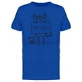 thumbnail image 1 of Psssst! Cat Witht Sign Tee Men's -Image by Shutterstock, 1 of 2