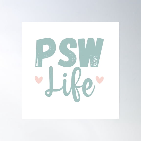 Psw Life Poster Wall Art, Modern Wall Decor, 30x30 UNFRAMED