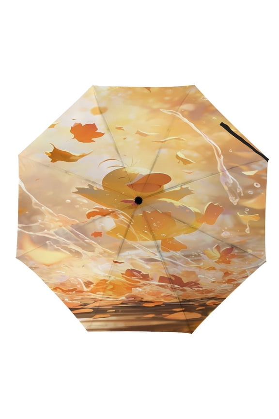 Psy-duck Umbrella for Adults Teens Kids, Lightweight Windproof Anti Rain Folding Telescopic Umbrella for Travel School Work
