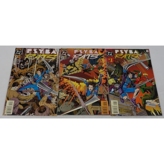 Psyba-Rats #1-3 VF/NM complete series Chuck Dixon ; DC