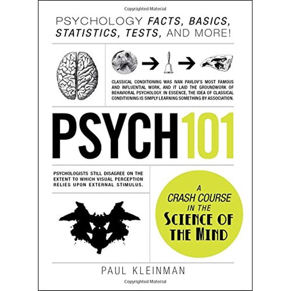 Pre-Owned Psych 101: Psychology Facts, Basics, Statistics, Tests, and More! by Paul Kleinman (Hardcover)