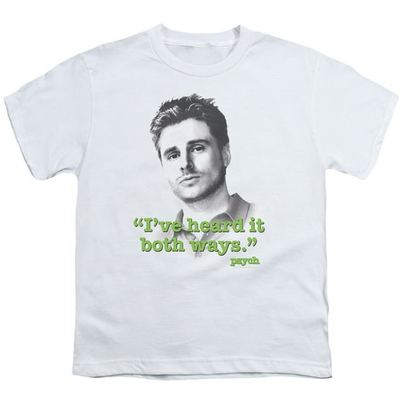 Psych - Both Ways - Youth Short Sleeve Shirt - X-Large