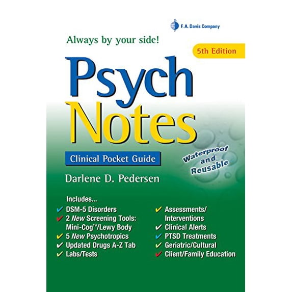 Pre-Owned PsychNotes, Clinical Pocket Guide, 5th edition, 9780803660892, 0803660898, Paperback, Fifth edition