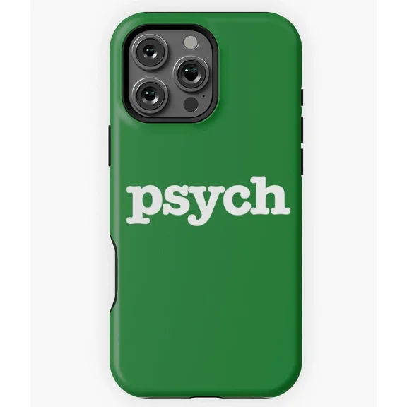 Psych TV Show Title Logo Funny Detective H454 iPhone 11 12 13 14 15 16 17 Pro Max Phone Cover