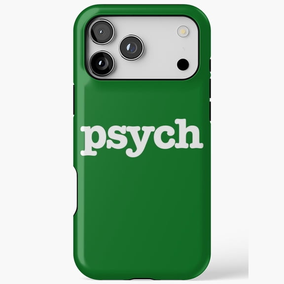 Psych Title Retro TV Detective Comedy Show Logo Fan Case for iPhone 11 12 13 14 15 16 17 Pro Max
