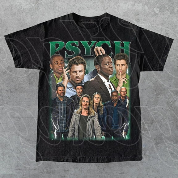 Psych Tv Show Vintage T-Shirt, Gift For Woman and Man Unisex T-Shirt