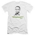 thumbnail image 1 of Psych Whaaaaaat?! Premium Adult Slim Fit 30/1 T-Shirt White, 1 of 1