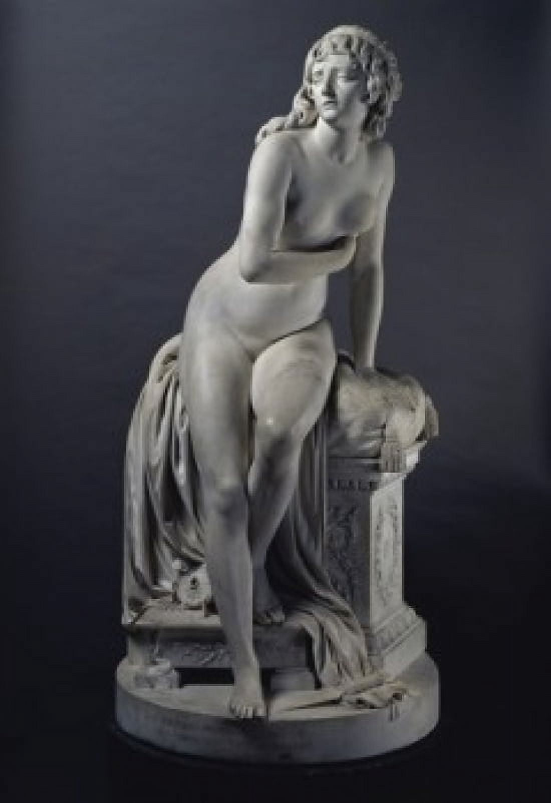 Psyche  Augustin Pajou (1730-1809French)  Musee du Louvre Paris Canvas Art - Augustin Pajou (18 x 24)