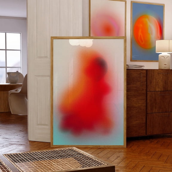 Psychedelic Aura Art Print: 70S Soul Poster UNFRAMED PAPER POSTER, Home Decor, Vintage Gift, Living Room Dercor