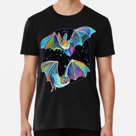 Psychedelic Bat Pattern Art Shirt S to 3XL Made in the AU/USA Shirt
