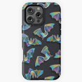 thumbnail image 1 of Psychedelic Bat Pattern Phone Case for iPhone 16 15 14 13 12 11 Pro Max M5903431, 1 of 2