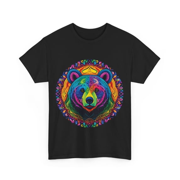 Psychedelic Bear Heavy Cotton Tee