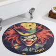 thumbnail image 1 of Psychedelic Clown Joker Round Carpet Circle Rug Outdoor Patio Area Rug Washable Large Area Rugs Hallway Room Decor Fitness Mats, 1 of 8