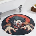 thumbnail image 1 of Psychedelic Clown Joker Round Carpet Circle Rug Outdoor Patio Area Rug Washable Large Area Rugs Hallway Room Decor Fitness Mats, 1 of 8