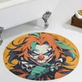 thumbnail image 1 of Psychedelic Clown Joker Round Carpet Circle Rug Outdoor Patio Area Rug Washable Large Area Rugs Hallway Room Decor Fitness Mats, 1 of 8