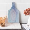 thumbnail image 1 of Psychedelic Cutting Board, Abstract Style Fractal Enigmatic Hole with Bizarre Ornamental Eternity Theme, Tempered Glass Cutting and Serving Board, Wine Bottle Shape, Purple Pink, by Ambesonne, 1 of 1