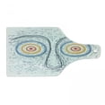 thumbnail image 1 of Psychedelic Cutting Board, Confused Man Portrait Human Face with Large Hypnotic Eyes Trance Hand Drawn, Tempered Glass Cutting and Serving Board, Wine Bottle Shape, Multicolor, by Ambesonne, 1 of 1