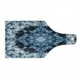 thumbnail image 1 of Psychedelic Cutting Board, Microcosm Motif Generated with Digital Large Volume Active Rough Effect, Tempered Glass Cutting and Serving Board, Wine Bottle Shape, Royal Blue White, by Ambesonne, 1 of 1