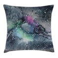 thumbnail image 1 of Psychedelic Decor Throw Pillow Cushion Cover, Space Galaxy Inspired Hazy Grunge Modern Celestial Cosmic Fantasy Design, Decorative Square Accent Pillow Case, 24 X 24 Inches, Multicolor, by Ambesonne, 1 of 2