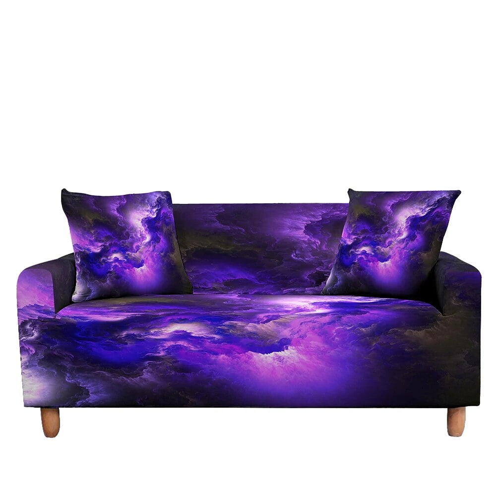 Psychedelic Elastic Sofa Cover for Living Room 3D Abstract Slipcover