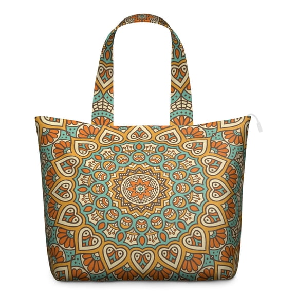 Psychedelic Energy Healing Duffel Trippy Mala Travel Bag for Meditation, Zen, Relaxation, Emotional Balance