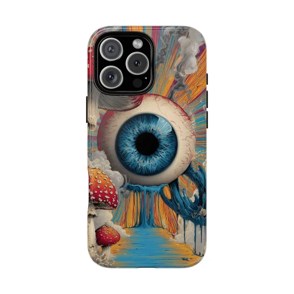 Psychedelic Eyeball Dream Abstract Art Case for iPhone 17 11 12 13 14 15 16 Pro Max