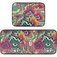 thumbnail image 1 of Psychedelic Eyes Kitchen Rug Mats 2PCS Non Slip 47" x 20" + 28" x 20" Kitchen Carpet Floor Mat Hallway Rugs Anti Fatigue Doormat Home Decor, 1 of 7