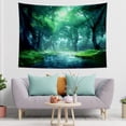 thumbnail image 1 of Psychedelic Forest Art Tapestry Modern Minimalist Plant Pattern Wall Hanging Tapestry Bedroom Living Room Dorm Decor Halloween Decoration, 1 of 4