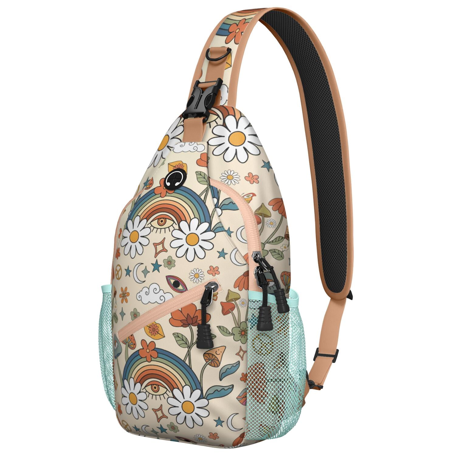 psychedelic-fungi-sling-backpack-trippy-mushroom-crossbody-bag-with