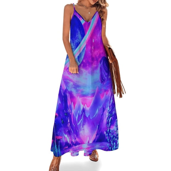Psychedelic Galaxy Space Sleeveless Dress Dresses Women Summer Women's Summer Clothing