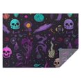 thumbnail image 1 of Psychedelic Halloween Pattern Rectangle Tablecloth 60"x84",Waterproof Polyester Rectangle Table Cloth, Wipeable Spillproof Polyester Tablecloth for Dining, Camping, Indoor and Outdoor, 1 of 5