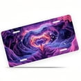thumbnail image 1 of Psychedelic Heart shaped Vortex Funny Personalized License Plate Rust-proof Stainless Steel Metal License Plate Suitable For Men And Women 12.2" x 6.2", 1 of 7