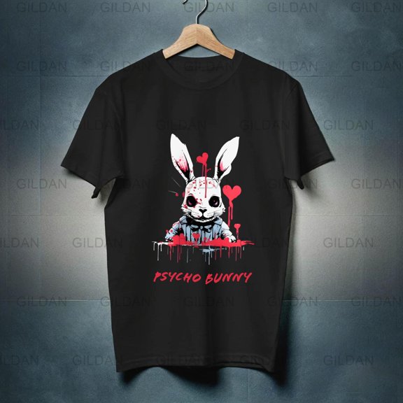 Psychedelic Inspired Bunny Graphic Tee, Trippy Rabbit Aesthetic Shirt, Colorful Artistic Apparel