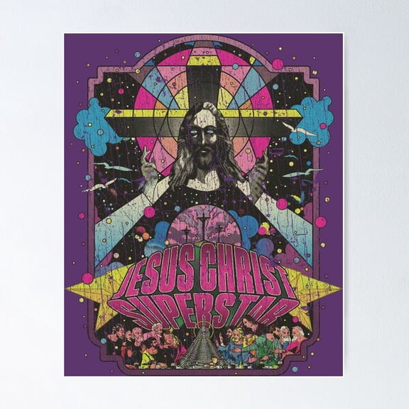 Psychedelic Jesus Christ Superstar 1971 Poster, Poster Only