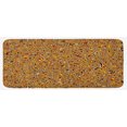 thumbnail image 1 of Psychedelic Kitchen Mat, Abstract Hallucinatory Plasma Shapes with Eastern Marbleized Print, Plush Decorative Kitchen Mat with Non Slip Backing, 47" X 19", Orange Brown, by Ambesonne, 1 of 1