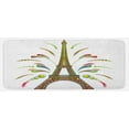thumbnail image 1 of Psychedelic Kitchen Mat, France Eiffel Tower Abstract Fireworks Design Rainbow Psychedelic Patterns Art, Plush Decorative Kitchen Mat with Non Slip Backing, 47" X 19", Multicolor, by Ambesonne, 1 of 1