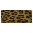 thumbnail image 1 of Psychedelic Kitchen Mat, Leopard Motif with Digital Dots and Trippy Forms Graphic Art, Plush Decorative Kitchen Mat with Non Slip Backing, 47" X 19", Apricot Dark Brown, by Ambesonne, 1 of 1