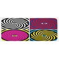thumbnail image 1 of Psychedelic Kitchen Mat, Pop Art Style Hypnotic Design Swirling Patterns with Eye in Centre Dizzy Focus, Plush Decorative Kitchen Mat with Non Slip Backing, 47" X 19", Multicolor, by Ambesonne, 1 of 1