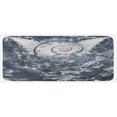 thumbnail image 1 of Psychedelic Kitchen Mat, Surreal Paint with Wings and Time Spiral in Cloud with Circles Geometry Image, Plush Decorative Kitchen Mat with Non Slip Backing, 47" X 19", Grey, by Ambesonne, 1 of 1