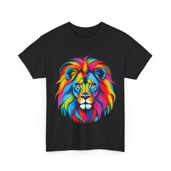 Psychedelic Lion Heavy Cotton Tee