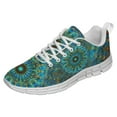thumbnail image 1 of Psychedelic Mandala Shoes for Men Women Running Sneakers Breathable Casual Sport Tennis Shoes White Size 4, 1 of 5