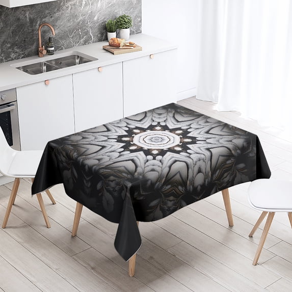 Psychedelic Mandala Tablecloth Wedding Party Restaurant Banquet Decoration Kitchen Table Home Rectangular